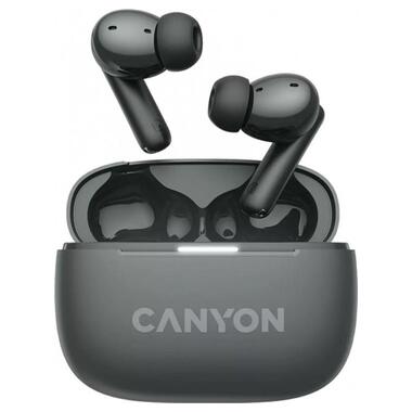 Bluetooth-гарнітура Canyon OnGo TWS-10 ANC ENC Black (CNS-TWS10BK) фото №1