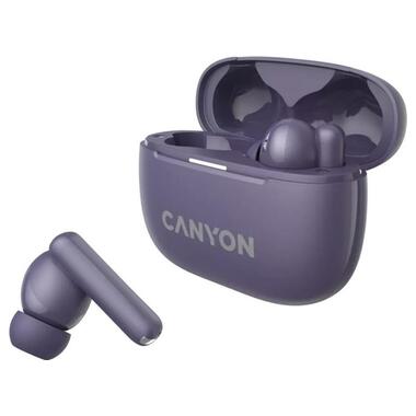 Bluetooth-гарнітура Canyon OnGo TWS-10 ANC ENC Purple (CNS-TWS10PL) фото №3