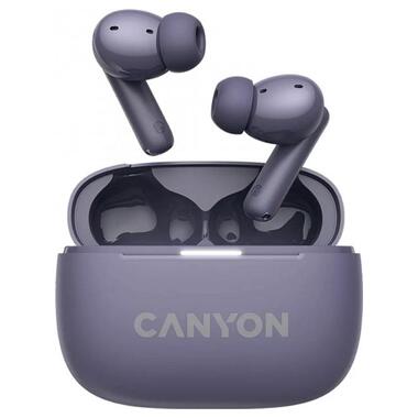 Bluetooth-гарнітура Canyon OnGo TWS-10 ANC ENC Purple (CNS-TWS10PL) фото №1