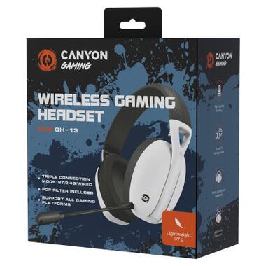 Навушники Canyon GH-13 Ego Wireless Gaming 7.1 White (CND-SGHS13W) фото №8