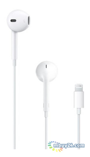 Навушники дистанційне керування Apple iPod EarPods with Mic Lightning (MMTN2ZM/A) фото №1