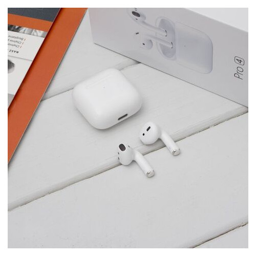 Блютуз Стерео Гарнитура Apple Airpods Pro 4 Цвет Белый фото №6