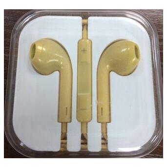 Гарнітура Apple EarPods with 3.5 mm Headphone Plug (MD827) (HC, без коробки, золото) (ARM40146) фото №1