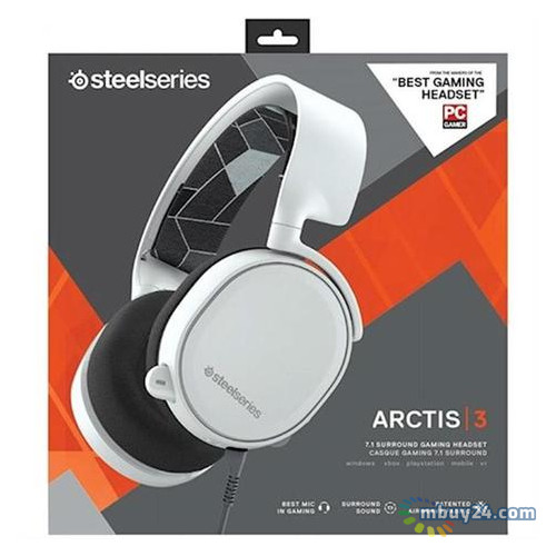 Навушники SteelSeries Arctis 3 2019 Edition White (61506) фото №3