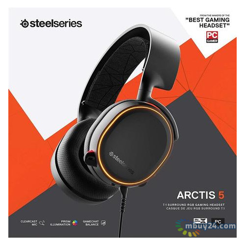Навушники SteelSeries Arctis 5 2019 Edition Black (61504) фото №3