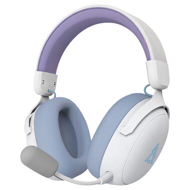 Наушники Ajazz AHM08 MAX 3-Mode White/Purple (AHM08-MAX-PWB) фото №1
