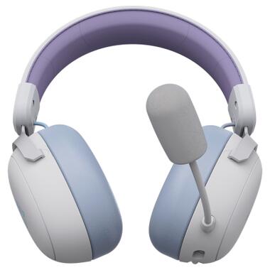 Наушники Ajazz AHM08 MAX 3-Mode White/Purple (AHM08-MAX-PWB) фото №3