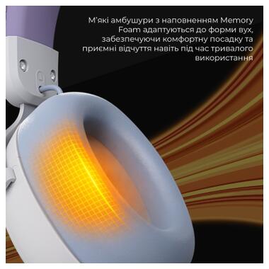 Наушники Ajazz AHM08 MAX 3-Mode White/Purple (AHM08-MAX-PWB) фото №12