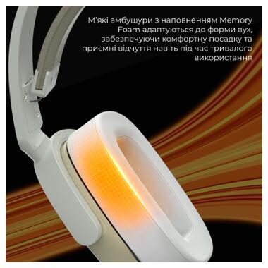 Наушники Ajazz AHM09 MAX 3-Mode Gray/White (AHM09-MAX-GW) фото №12