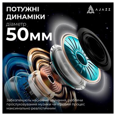 Наушники Ajazz AHM09 MAX 3-Mode Gray/White (AHM09-MAX-GW) фото №8
