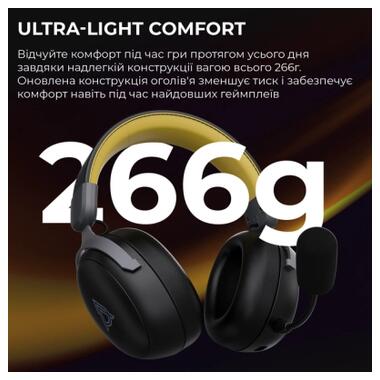 Наушники Ajazz AHM08 MAX 3-Mode Black (AHM08-MAX-BGY) фото №5