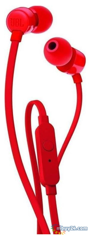 Навушники JBL T110 Red (JBLT110RED) фото №1