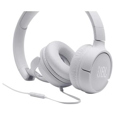 Дротові навушники JBL T500 White (JBLT500WHT) фото №4