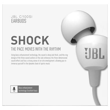 Навушники JBL C100SI White  фото №2
