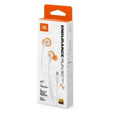 Наушники JBL Endurance Run 3C USB-C White (JBLENDURRUN3CWHT) фото №9