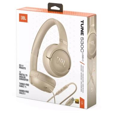 Наушники JBL Tune 530c USB-C Beige (JBLT530CBEG) фото №10