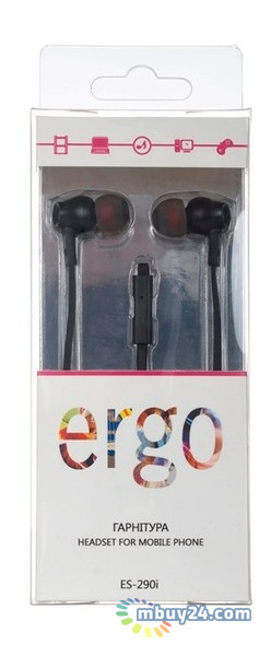 Навушники Ergo ES-290i Black фото №3
