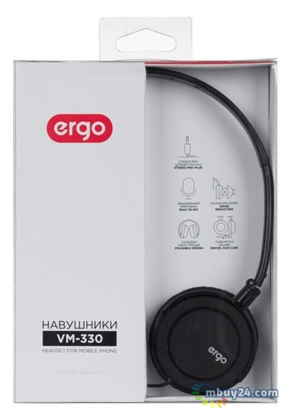 Навушники Ergo VM-330 Black фото №5