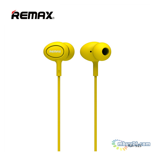 Наушники Remax RM-515 Yellow фото №1