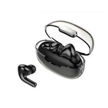 Навушники бездротові Bluetooth LDNIO T02 у кейсі, чорні фото №1