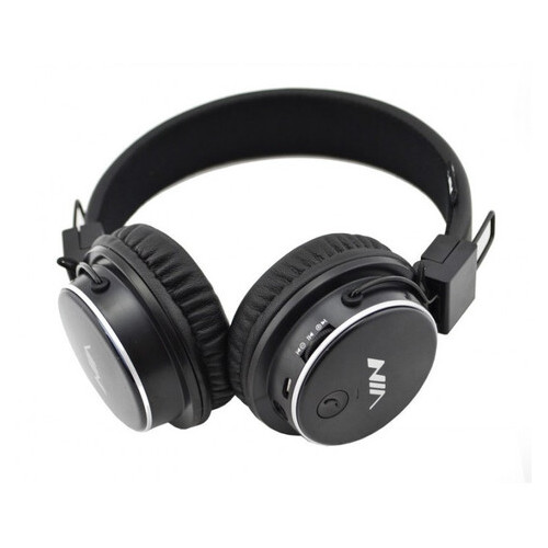 Бездротові навушники с MP3 плеером NIA-Q8, Черный фото №1