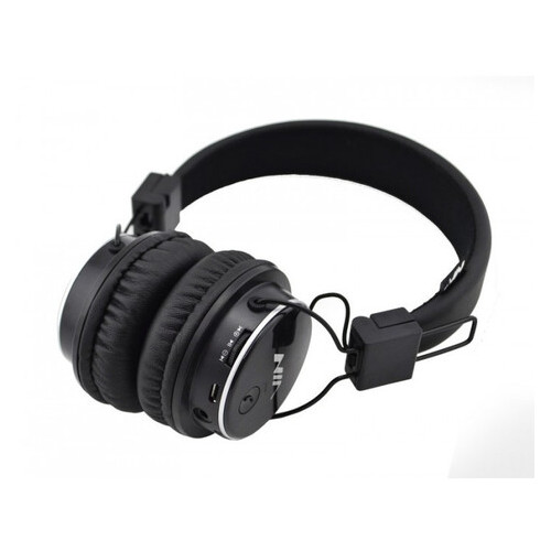 Бездротові навушники с MP3 плеером NIA-Q8, Черный фото №4