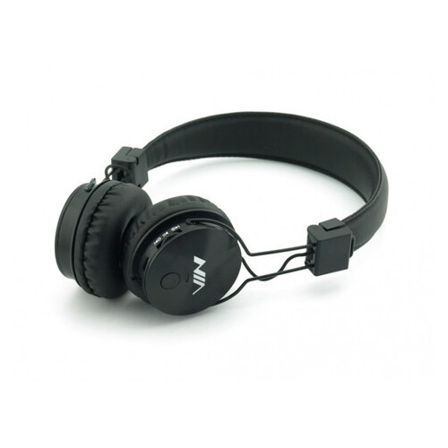 Бездротові навушники с MP3 плеером NIA-X3, Чёрный фото №1