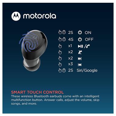 Навушники TWS Motorola MOTO BUDS 100 Black фото №4