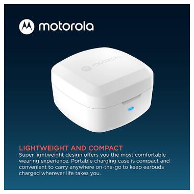 Навушники TWS Motorola MOTO BUDS 100 White фото №3