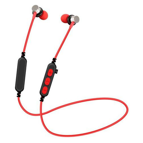 Навушники вакуумні Bluetooth Gelius Ultra T1v2-MC Red фото №1