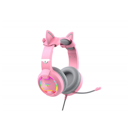 Ігрові навушники з мікрофоном HAVIT HV-H2233d Cat Pink (HV-H2233d) фото №2