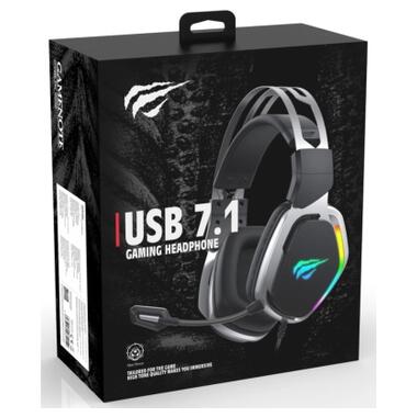 Наушники Havit HV-H2018U Plug USB 7.1 Black (6939119031152) фото №6