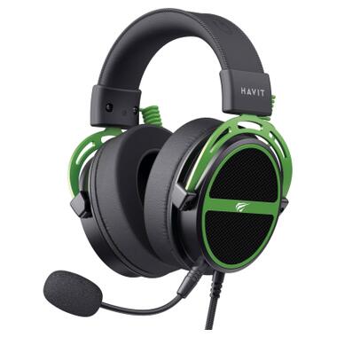 Наушники Havit HV-H2030E Black/Green (6939119067076) фото №1