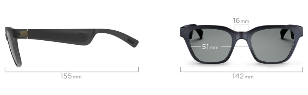Навушники в окулярах Bose Frames S/M High Bridge BLK Row (840668-0100) фото №5