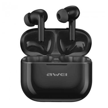 Бездротові Bluetooth навушники Awei T1 Pro із зарядним блоком (Чорний) фото №1