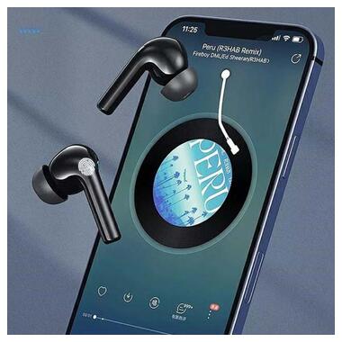 Бездротові Bluetooth навушники Awei T1 Pro із зарядним блоком (Чорний) фото №7