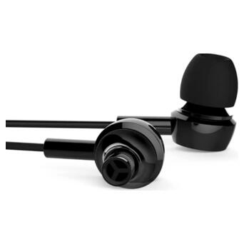 Навушники Usams EP-12 Plastic Earplug Plating Small Earphone black фото №2