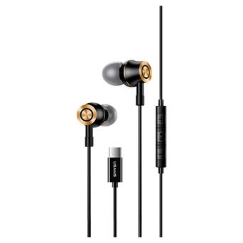 Навушники з мікрофоном Usams EP-43 In-Ear Type-C Stereo Earphone 1.2 m Black HSEP4301 фото №1