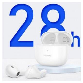 Навушники Usams NX10 Dual-mic ENC TWS Earbuds NX Series Bluetooth 5.2 White (BHUNX02) фото №3
