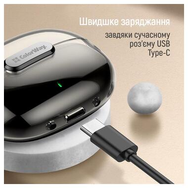 Bluetooth-гарнітура СolorWay Slim TWS-2 Earbuds Black (CW-TWS2BK) фото №10