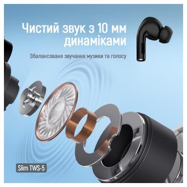 Наушники ColorWay Slim TWS-5 Earbuds Black (CW-TWS5BK) фото №7