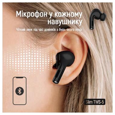 Наушники ColorWay Slim TWS-5 Earbuds Black (CW-TWS5BK) фото №10