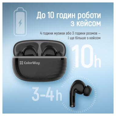 Наушники ColorWay Slim TWS-5 Earbuds Black (CW-TWS5BK) фото №8