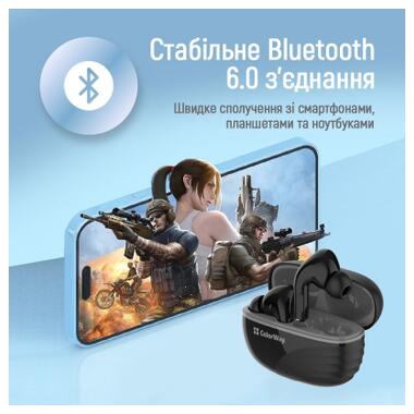 Наушники ColorWay Slim TWS-5 Earbuds Black (CW-TWS5BK) фото №5
