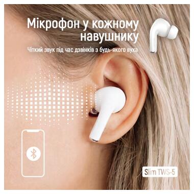 Наушники ColorWay Slim TWS-5 Earbuds White (CW-TWS5WT) фото №10