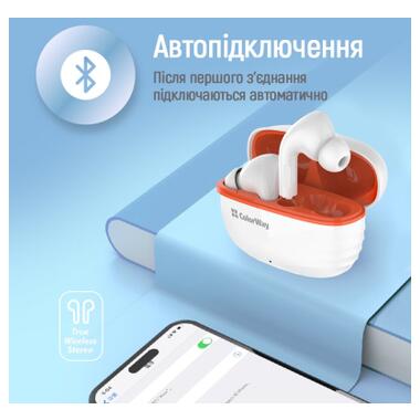 Наушники ColorWay Slim TWS-5 Earbuds White (CW-TWS5WT) фото №6
