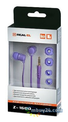 Наушники Real-El Z-1600 фиолетовый фото №3