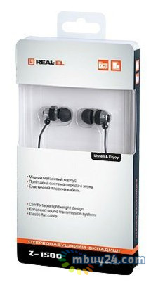Навушники Real-El Z-1500 чорний фото №3