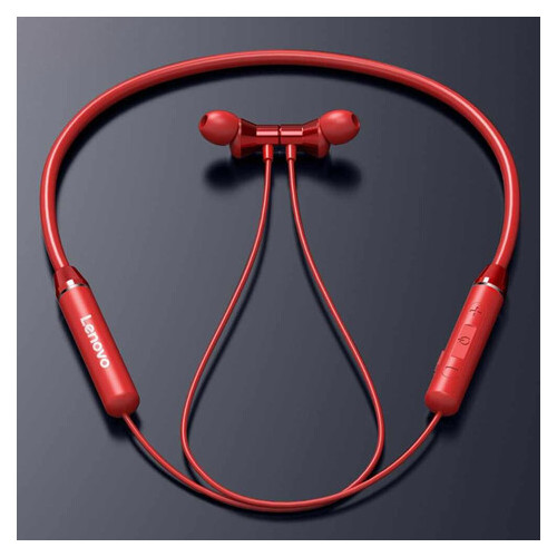 TWS-навушники LENOVO HE05 BLUETOOTH HEADSET RED фото №1