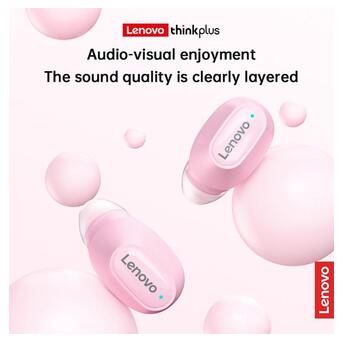 TWS-навушники Lenovo ThinkPlus XT62 pink фото №4